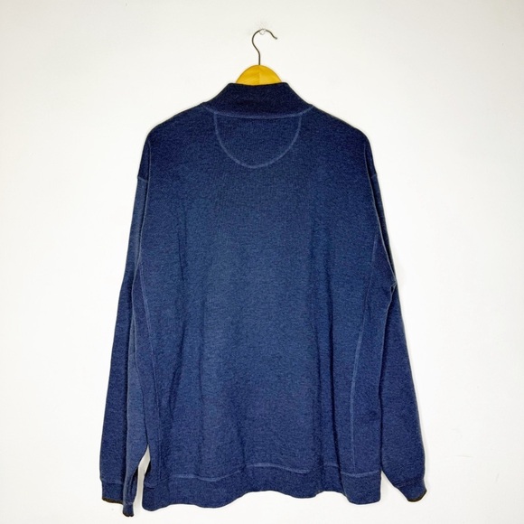 NAT Nast Quarter Zip Mens Blue Sweater Pullover Size XL - Picture 2 of 5
